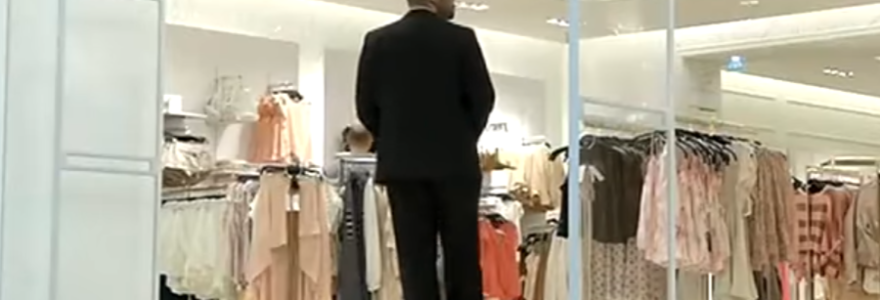 dispositif portique antivol de vêtements